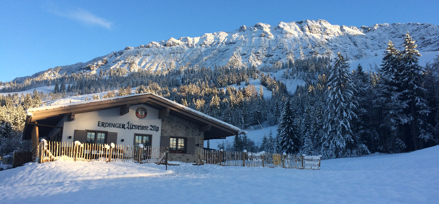 Erdinger Urweisse Hütte in Oberjoch