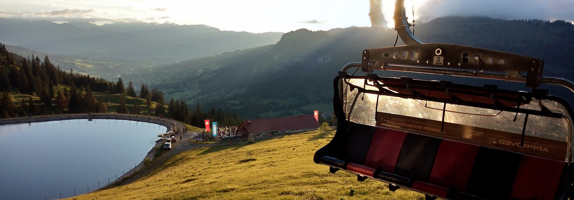 Sonnenuntergangsfahrt an der Wiedhagbahn