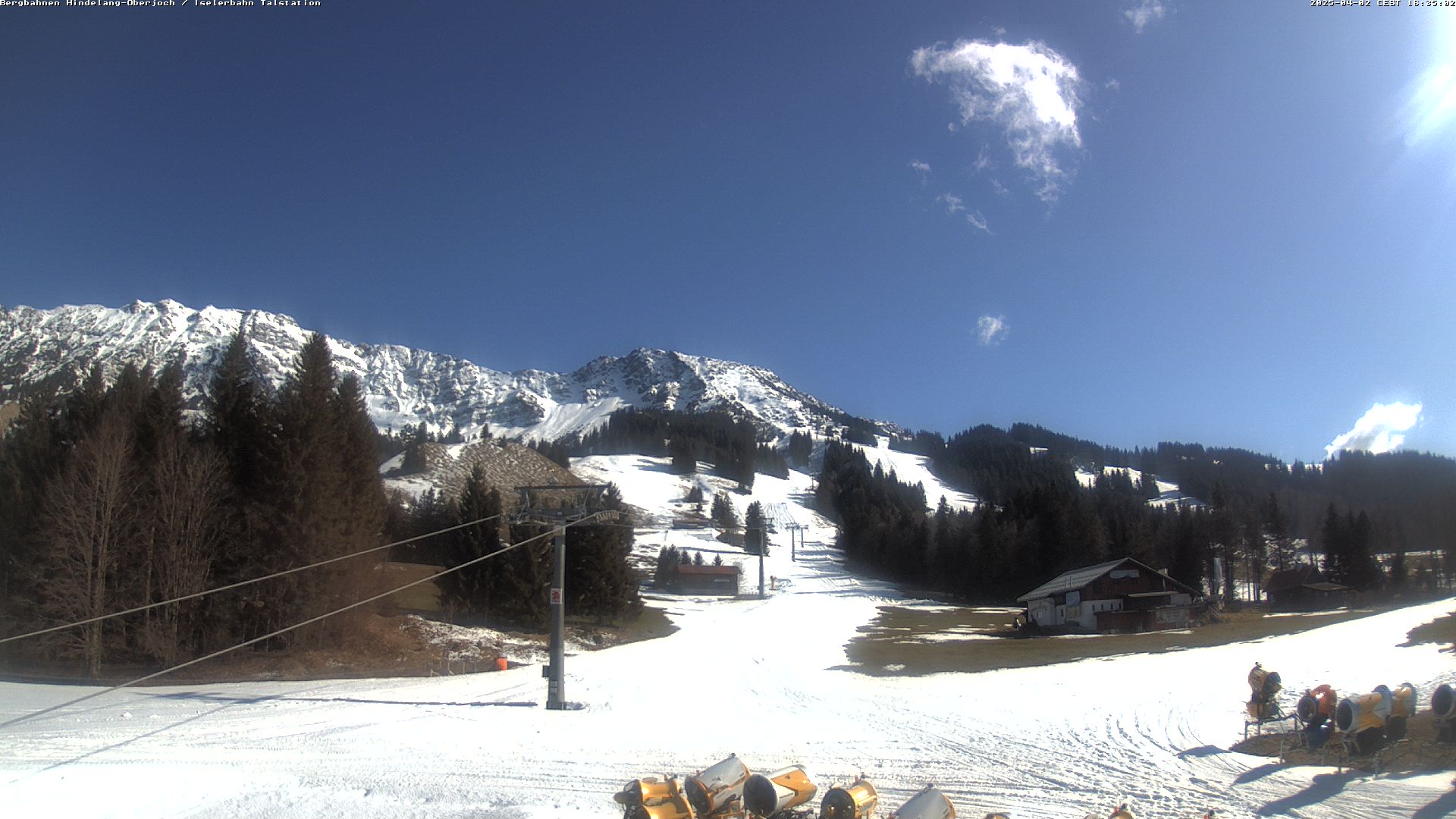 Iselertal mit Blick Richtung Süden auf den Iseler.